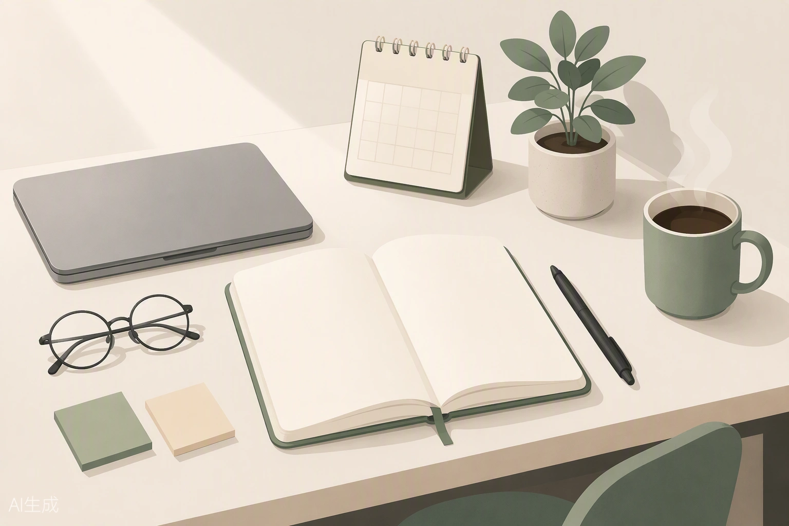A cozy desk setup featuring a laptop, notebook, and coffee, highlighting the mental benefits of journaling.